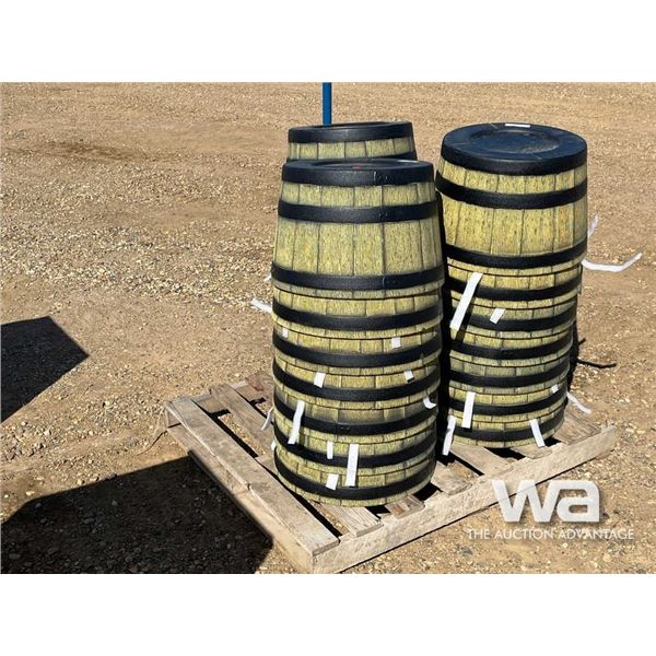(7) 20 IN. WHISKEY BARREL PLANTER
