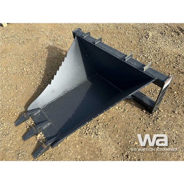 (UNUSED) 18" X 3 FT. SKID STEER V BUCKET