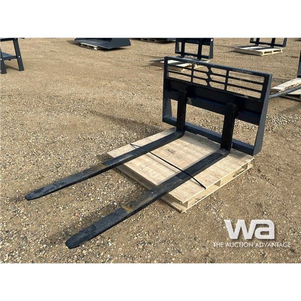 (UNUSED) 72" X 48" SKID STEER PALLET FORKS