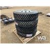 Image 4 : (4) HUMSUNG 11R24.5 TRUCK DRIVE TIRES