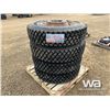 Image 4 : (4) HUMSUNG 11R24.5 TRUCK DRIVE TIRES