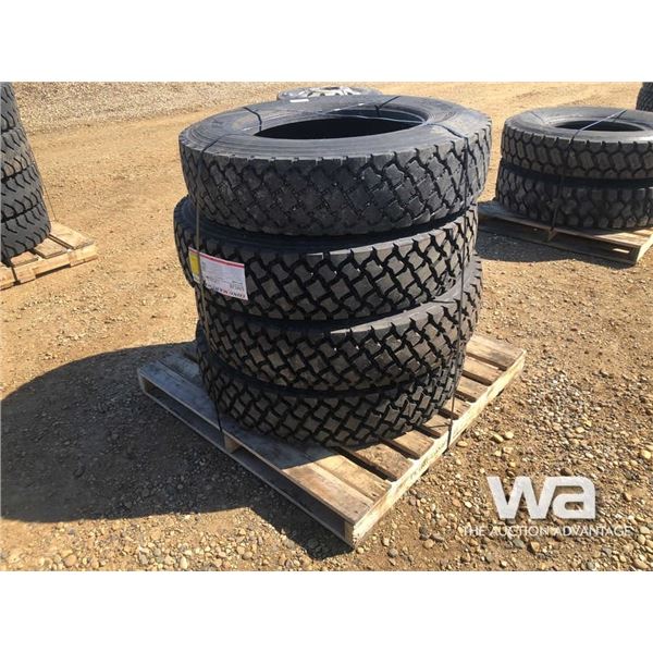 (4) ROADLUX R528 11R24.5 TRUCK DRIVE TIRES