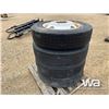 Image 3 : (4) 285/75R24.5 TIRES & RIMS