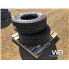Image 2 : (2) HANKOOK AM15 385/65R22.5 TRUCK STEERING TIRES