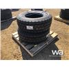 Image 2 : (2) TOYO 385/65R22.5 TRUCK STEERING TIRES