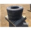 Image 2 : (2) HANKOOK AM15 385/65R22.5 TRUCK STEERING TIRES