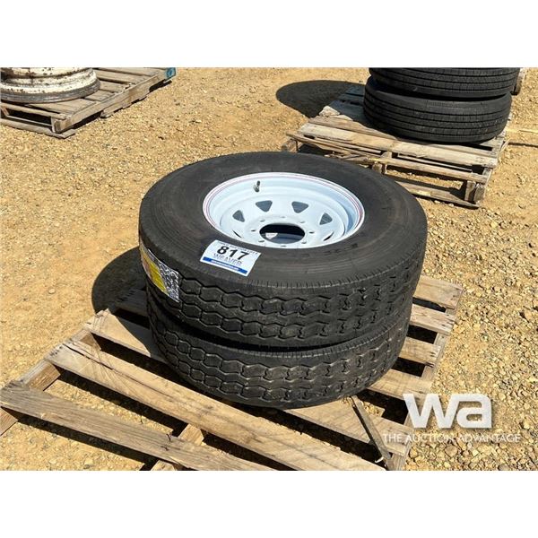 (UNUSED) (2) GRIZZLY F835 235/85R16 TIRES & RIMS
