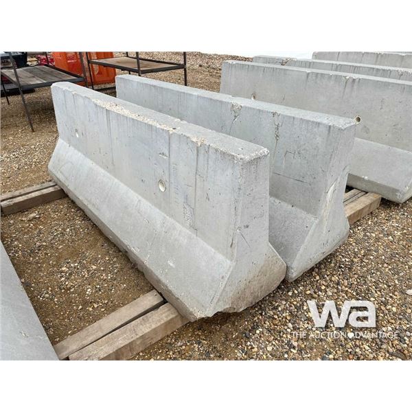 (2) CONCRETE BARRIERS