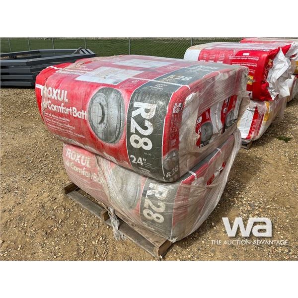 (6) 8" X 24" BUNDLES OF R28 INSULATION