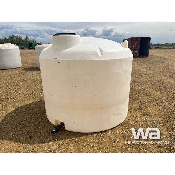 1,250 GAL. POLY WATER TANK