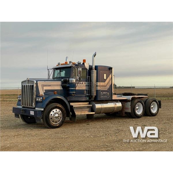 1989 KENWORTH W900B T/A SLEEPER TRUCK TRACTOR