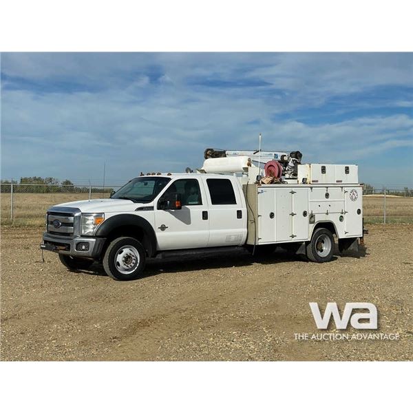 2013 FORD F550 XLT CREW CAB SERVICE TRUCK