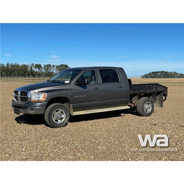 2006 DODGE RAM 3500 MEGA CAB FLATBED TRUCK