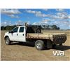 Image 4 : 2013 FORD F350 XL SUPER DUTY CREWCAB FLATBED TRUCK