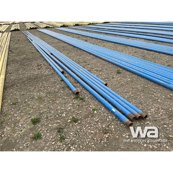 (8) PCE. 3 1/2 X 23-60 FT. BLUE JACKET PIPE