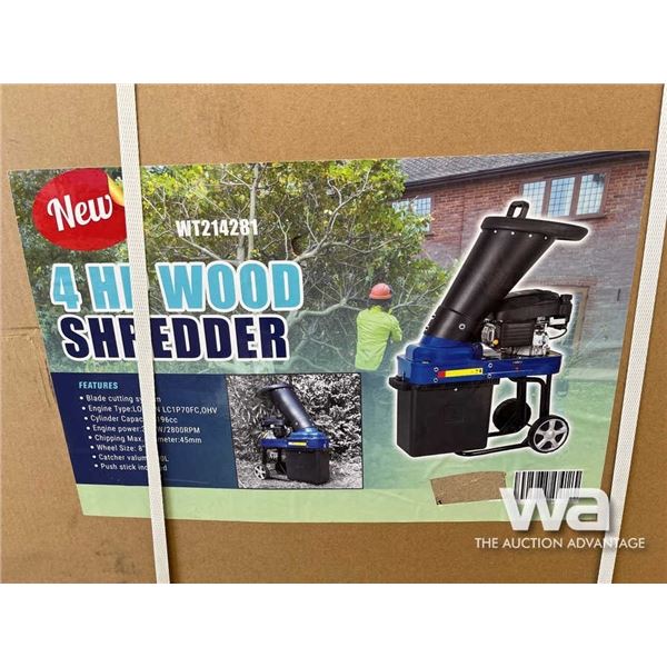 (UNUSED) 4HP WOOD SHREDDER