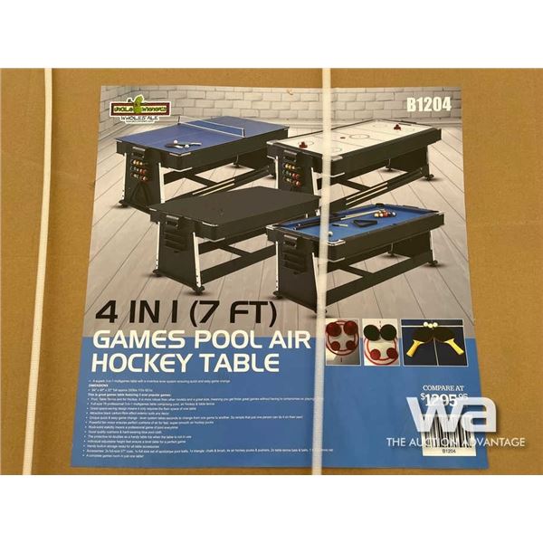 (UNUSED) 7FT. 3 IN 1 GAMES TABLE