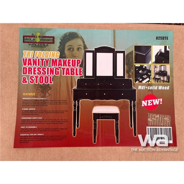 (UNUSED) VANITY MAKEUP DRESSING TABLE & STOOL