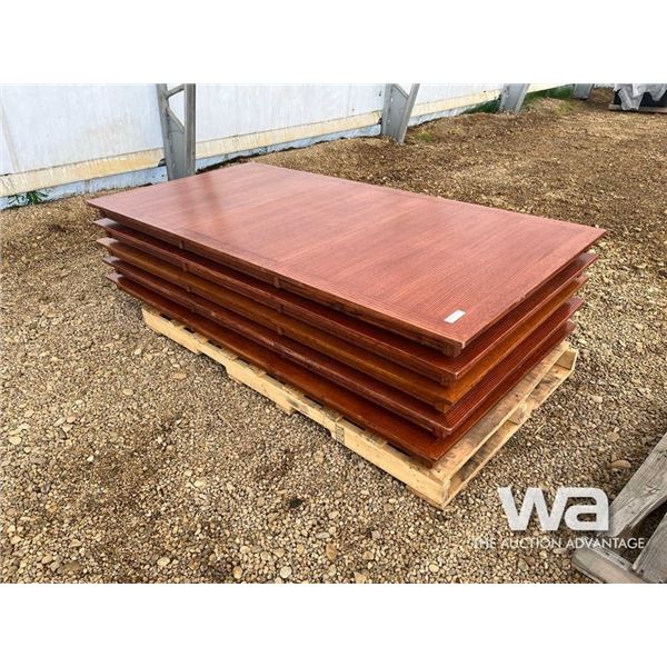 (5) PCE. OAK EXTENSION DINING ROOM TABLES