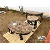 Image 1 : (3) MARBLE  TABLES