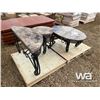 Image 3 : (3) MARBLE  TABLES