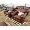 Image 5 : UNUSED 4-PIECE BROWN LIVING ROOM SET
