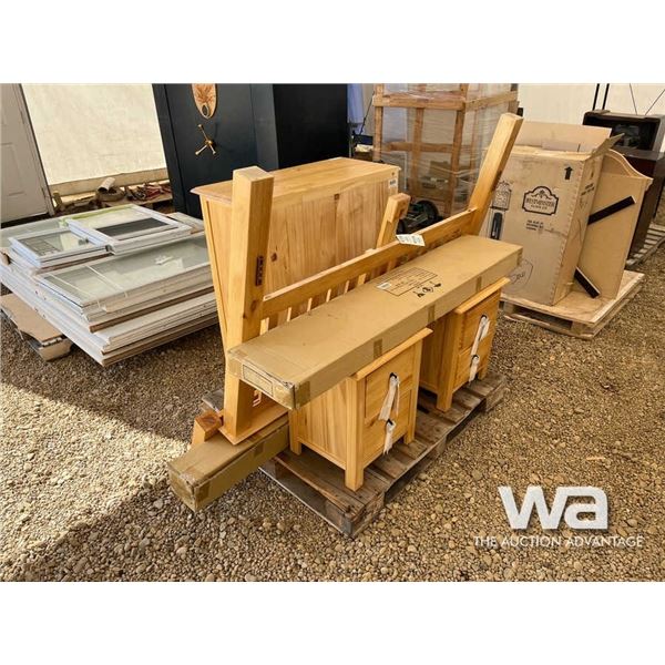 WOOD 4-PIECE BEDROOM SET