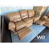 Image 4 : (UNUSED) LEATHER RECLINING SOFA, LOVESEAT & CHAIR