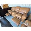 Image 5 : (UNUSED) LEATHER RECLINING SOFA, LOVESEAT & CHAIR