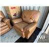 Image 6 : (UNUSED) LEATHER RECLINING SOFA, LOVESEAT & CHAIR