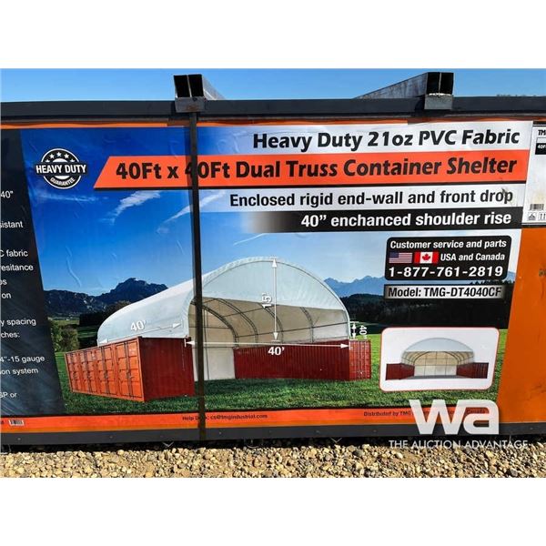 (UNUSED) 40 X 40 FT. CONTAINER SHELTER