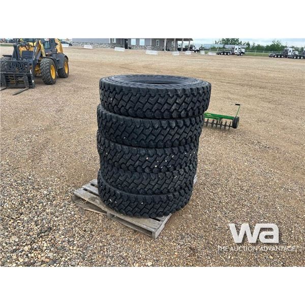 (5) GOODYEAR 11R24.5 TRUCK DRIVE TIRES