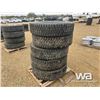 Image 2 : (5) BRIDGESTONE 11R22.5 TRUCK TIRES & RIMS