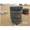Image 3 : (5) BRIDGESTONE 11R22.5 TRUCK TIRES & RIMS