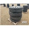 Image 1 : (4) MICHELIN 11R22.5 TRUCK TIRES & RIMS