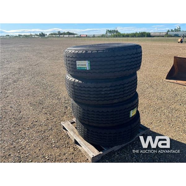 (4) GRIZZLY 385/65R22.5-20PR TRUCK DRIVE TIRES