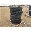 Image 4 : (5) 11R22.5 TRUCK TIRES & RIMS
