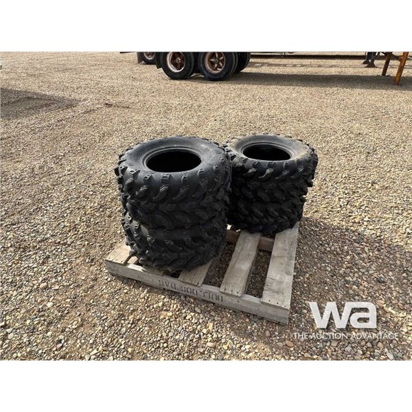 (4) SWAMP LITE 27X12-12, 27X10-12 ATV TIRES
