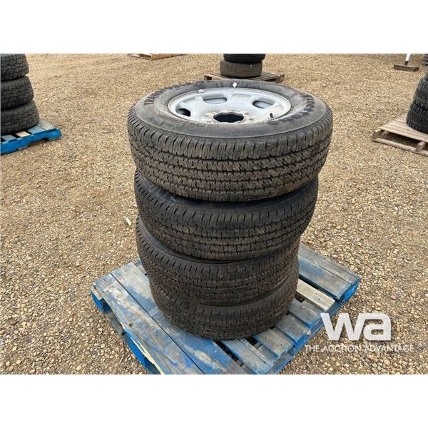(4) FIRESTONE TRANSFORCE LT245/75R17 TIRES & RIMS