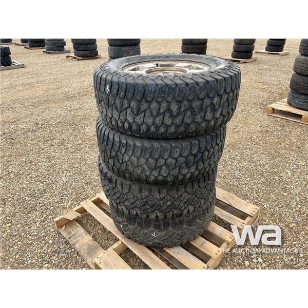 (4) AMP TERRIAN GRIPPER LT265/70R17 TIRES & RIMS