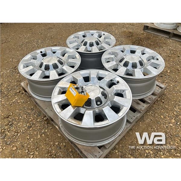 (4) DENALI 8 HOLE 20" TIRE RIMS
