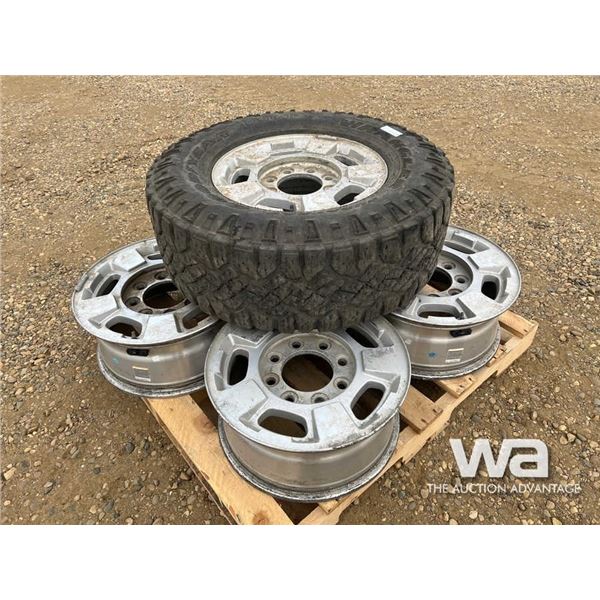 (5) 8 HOLE 17" TIRE RIMS