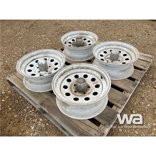 (4) 5 HOLE 15" TIRE RIMS
