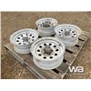 Image 1 : (4) 5 HOLE 15" TIRE RIMS