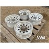 Image 3 : (4) 5 HOLE 15" TIRE RIMS