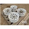 Image 4 : (4) 5 HOLE 15" TIRE RIMS
