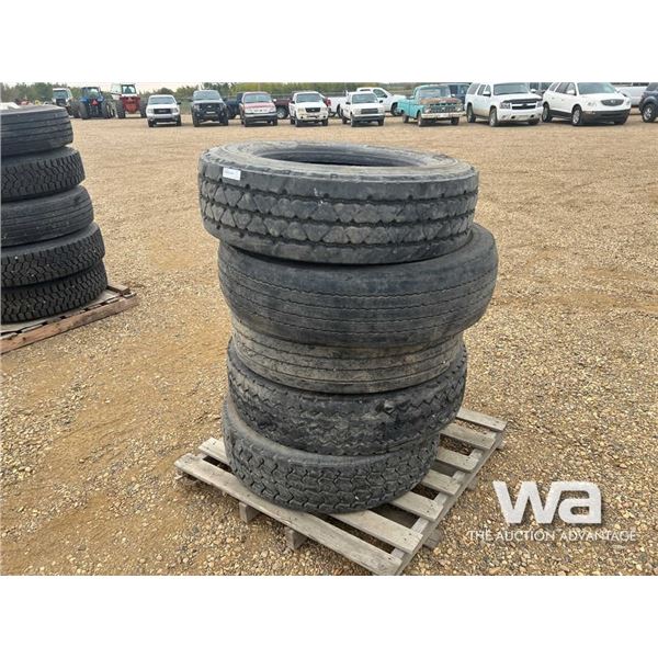 (5) 22.5" TRUCK TIRES
