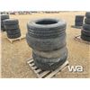Image 4 : (5) 22.5" TRUCK TIRES