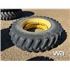Image 2 : FIRESTONE 20.8-42 TRACTOR TIRE & RIM