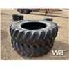 Image 2 : (2) FIRESTONE RADIAL ALL TRACTION 23 TRACTOR TIRES